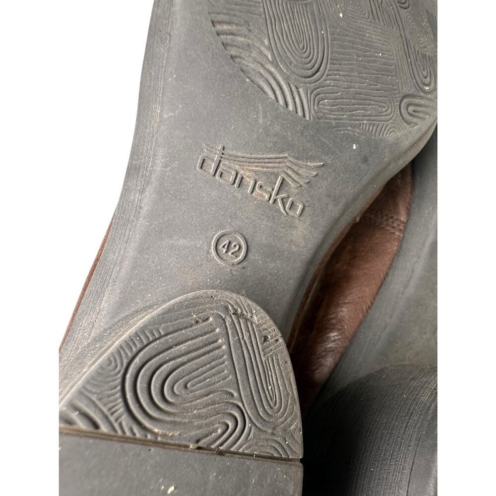 Dansko Robin Brown Leather Pumps Women Sz 42 US Sz 11 Career Minimalist Comfort - Picture 8 of 16